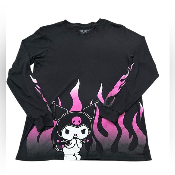 Hot topic Kuromi size Large long sleeve black tshirt - Picture 2 of 6